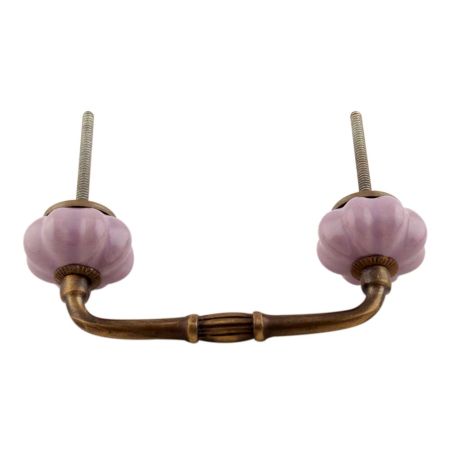 Lavender Medium Ceramic Melon Bridge Hnadle